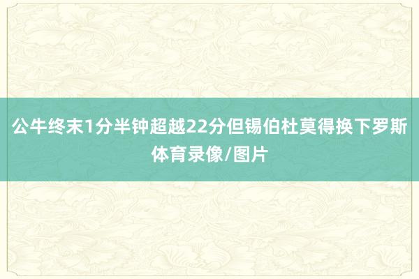 公牛终末1分半钟超越22分但锡伯杜莫得换下罗斯体育录像/图片
