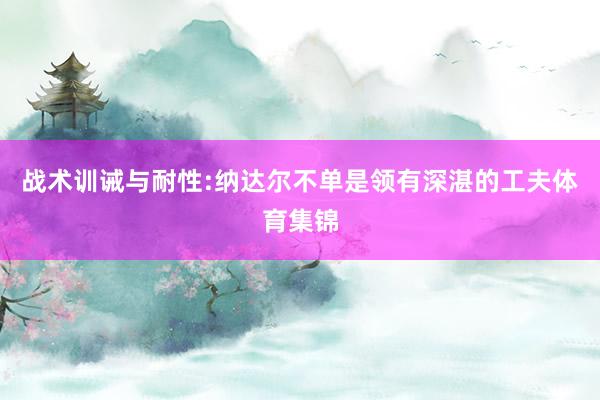 战术训诫与耐性:纳达尔不单是领有深湛的工夫体育集锦