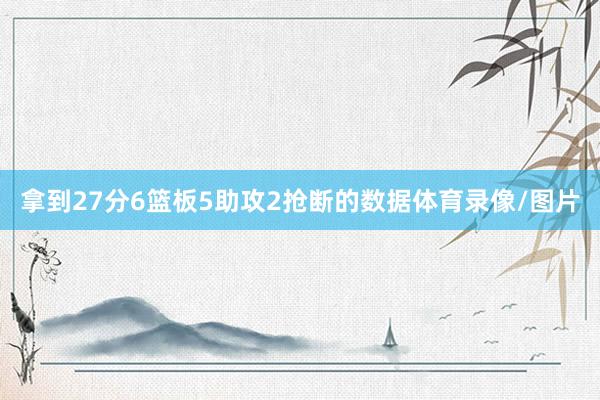 拿到27分6篮板5助攻2抢断的数据体育录像/图片